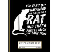 Funny Rat Lover Notebook: You Can’t Buy Happiness, But You Can Buy a Rat