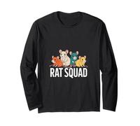 Funny Rat Squad Vintage Rodent Crew Humour Manche Longue