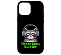 Funny Raton Laveur Pixel Art Please Chew Quieter Gamer Headphones Coque pour iPhone 12 Pro Max