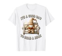 Funny Reading GNOME for Women Its A Good Day to Read A Book T-Shirt