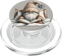 Funny Reading Teacher GNOME for Women and Men Who Love Books PopSockets PopGrip pour MagSafe