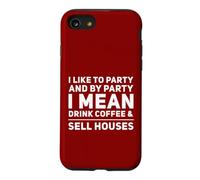 Funny Realtor Buveur de café Caféine Love Agent Immobilier Coque pour iPhone SE (2020) / 7/8