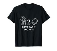 Funny Rebus Puzzle Wordplay Graphic - Don't Say It Too Fast T-Shirt