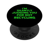 Funny Recycling Ecologiste Jour de la Terre Recyclage Jugement PopSockets PopGrip Adhésif