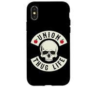 Funny Red for Ed Union Thug Retro SpEd Teacher Appreciation Coque pour iPhone X/XS