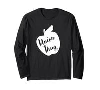Funny Red for Ed Union Thug Retro SpEd Teacher Appreciation Manche Longue