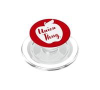Funny Red for Ed Union Thug Retro SpEd Teacher Appreciation PopSockets PopGrip pour MagSafe