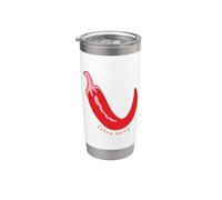 Funny Red pepper chili Food spicy hot Extra Spicy Chili Gobelet isotherme en acier inoxydable double paroi