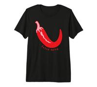 Funny Red Pepper Chili Food Spicy Hot Extra Spicy Chili T-Shirt Haut de Gamme