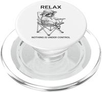 Funny Relax Nothing is Under Control Raton Laveur PopSockets PopGrip pour MagSafe
