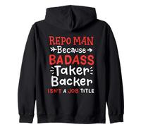 Funny Repo Man Asset Recovery Job Citation Collier Bleu Humour Sweat à Capuche