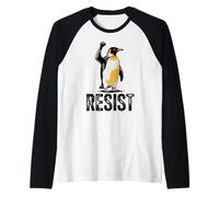 Funny Resist Pinguin Poing de pinguin Manche Raglan
