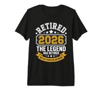 Funny Retired 2026 Ce n'est Plus Mon problème Retraite 2026 T-Shirt Haut de Gamme