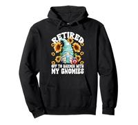 Funny Retired Mom GNOME for Women Sunflower Retirement Nurse Sweat à Capuche