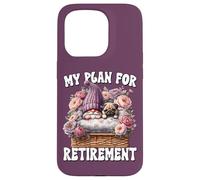 Funny Retirement Plan For Pug Owner Gnome Retired Dog Mom Coque pour iPhone 15 Pro