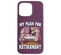 Funny Retirement Plan For Pug Owner Gnome Retired Dog Mom Coque pour iPhone 15 Pro Max