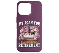 Funny Retirement Plan For Pug Owner Gnome Retired Dog Mom Coque pour iPhone 16 Pro