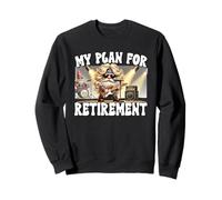 Funny Retirement Plan For Rocker Mom And Dad Retired Gnome Sweatshirt