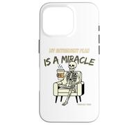 Funny Retirement Plan Miracle Squelette Coffee Finance Coque pour iPhone 16 Pro