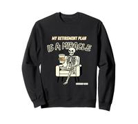 Funny Retirement Plan Miracle Squelette Coffee Finance Sweatshirt