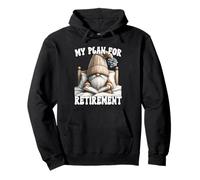 Funny Retirement Plan Reading Teacher GNOME for Book Lover Sweat à Capuche