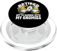 Funny Retirement Saying Dandelion Gnome For Garden Mom PopSockets PopGrip pour MagSafe