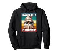 Funny Retirement Saying Reading Into My Retirement GNOME Dad Sweat à Capuche