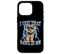 Funny Retro Got That Dawg in Me Yorkshire Terrier Dog Lover Coque pour iPhone 16 Pro