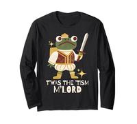 Funny Retro Medieval Knight Frog T'was The 'Tism M'Lord Manche Longue