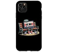 Funny Retro Old Cassette Tape Cartoon with Walker Nostalgie Coque pour iPhone 11 Pro Max