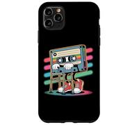 Funny Retro Old Cassette Tape Cartoon with Walker Nostalgie Coque pour iPhone 11 Pro Max
