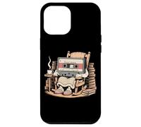 Funny Retro Old Cassette Tape Cartoon with Walker Nostalgie Coque pour iPhone 12 Pro Max