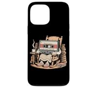 Funny Retro Old Cassette Tape Cartoon with Walker Nostalgie Coque pour iPhone 13 Pro Max