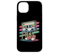 Funny Retro Old Cassette Tape Cartoon with Walker Nostalgie Coque pour iPhone 14 Plus