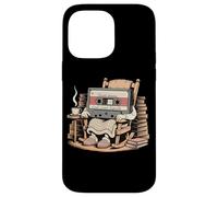Funny Retro Old Cassette Tape Cartoon with Walker Nostalgie Coque pour iPhone 14 Pro Max