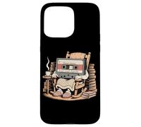 Funny Retro Old Cassette Tape Cartoon with Walker Nostalgie Coque pour iPhone 15 Pro Max