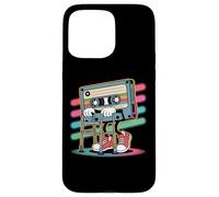 Funny Retro Old Cassette Tape Cartoon with Walker Nostalgie Coque pour iPhone 15 Pro Max