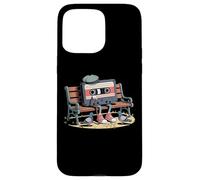 Funny Retro Old Cassette Tape Cartoon with Walker Nostalgie Coque pour iPhone 15 Pro Max