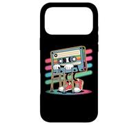 Funny Retro Old Cassette Tape Cartoon with Walker Nostalgie Coque pour iPhone 17 Pro Max