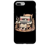Funny Retro Old Cassette Tape Cartoon with Walker Nostalgie Coque pour iPhone 7 Plus/8 Plus
