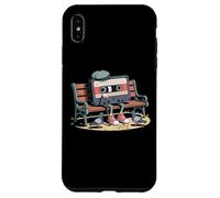 Funny Retro Old Cassette Tape Cartoon with Walker Nostalgie Coque pour iPhone XS Max