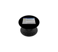 Funny Retro PC Error Leave Now Snooze IT Humour PopSockets PopGrip Adhésif