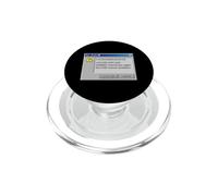 Funny Retro PC Error Leave Now Snooze IT Humour PopSockets PopGrip pour MagSafe