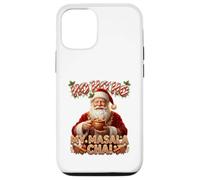 Funny Retro Santa Masala Chai Tea Christmas Humor Coque pour iPhone 12/12 Pro