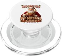 Funny Retro Santa Masala Chai Tea Christmas Humor PopSockets PopGrip pour MagSafe