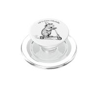 Funny Retro Scooter Off to Cause A Kerfuffle Capybara Vibes PopSockets PopGrip pour MagSafe