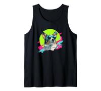 Funny Retro Vintage 80s 90s Cardigan Blue Merle Corgi Lover Débardeur