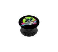Funny Retro Vintage 80s 90s Cardigan Blue Merle Corgi Lover PopSockets PopGrip Adhésif