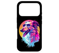 Funny Retro Vintage 80s 90s Russian Borzoi Dog Lover Coque pour iPhone 17 Pro