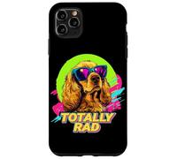 Funny Retro Vintage 80s 90s Totally Rad Cocker Spaniel Lover Coque pour iPhone 11 Pro Max